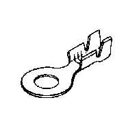 AMP Connectors - TE Connectivity 41558 (CUT STRIP) ຫົວຫຍໍ້ RING 14-18 AWG ຕັດປິດ 100 ຊິ້ນ