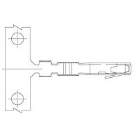AMP Connectors - TE Connectivity 5530553-2 (Mouser Reel) ປຸ່ມຕົວ T/SPRING PLTD SN ແມັດມາດ 1000 ອັນ