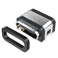 GCT (Global Connector Technology) USB4730-GF-A-KIT ຊຸດຕິດຕັ້ງ USB2.0 TypeC ປະເພດຕົວຮັບສະແກນບົດບັນທຶກ PCB Top Mount, ມີ GASKET GF, 16P ທາງອອກພາຍໃນທາງດ້ານ SMT, IP67