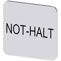 SIEMENS 3SU19000AF810AT0 ປ້າຍປະກັດ, ປ້າຍປະກັດ INSCR. LABEL, ເງິນ 22 X 22MM, NOT-HALT