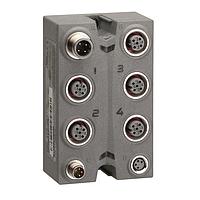 SCHNEIDER TM7BAO4VLA ຕົວເຊື່ອມຕໍ່ມິຕຣິກຮູບວົງກົມ IP67 EXP. BLOCK 4 AO/12 BIT+/- 10V/M12