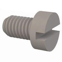 Essentra Components 50M060100D010 ສກຣູດເຄື່ອງຈັກ Cheese Slotted Screw, M6 X 1 Thread, 10mm Lg