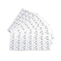 OMEGA 21-130 ປ້າຍອຸນຫະພູມທີ່ບໍ່ສາມາດກັບຄືນໄດ້, ປ້າຍອຸນຫະພູມທີ່ຕິດຕົວໄດ້ເອງ (130 °F)