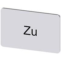 SIEMENS 3SU19000AD810AL0 ປ້າຍປະກັບ, Zu INSCR. LABEL, SILVER 17.5 X 27MM, ZU
