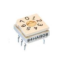 Grayhill 94HAB08T ສະຫນັບສະຫນູນການຫຼຽນຫຼຽນ Rotary DIP Switch Flush w/sm arrow8Pos