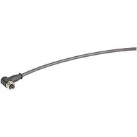 HARTING 21348300489300 ເສັ້ນສາຍອຸປະກອນສັນຊາດ / ເສັ້ນສາຍອຸປະກອນຂັບ M8 A-code Single Ended Overmolded Cable Assembly, 4pin, angled female, PUR Black, 30.0m