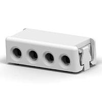 AMP Connectors - TE Connectivity 2106431-4 ຕົວເຊື່ອມໄຟສະແດງ 4 ຕຳແໜ່ງ 18 AWG SMT IDC Feed Thru