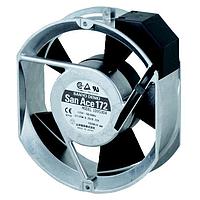 Sanyo Denki 109S304 ພັນດັບ AC Axial, 172x150x51mm ຮອງ/ຕັດຂ້າງ, 115VAC, Dyna Ace, ຕັດຂ້າງ