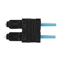 Panduit FSCDMCXAQ ຕົວເຊື່ອມ SC MULTIMODE DUPL F/O CONN AQUA BOOT