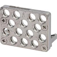 Amphenol SV Microwave 9311-80024 ໂມດູນປລັກ-ອິນອາລູມິເນຍ SMPM 14 ພອດ ອາລູມິນຽມ ປລັກ-ອິນ