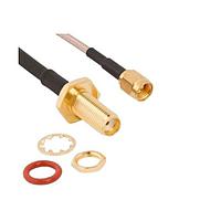 Amphenol RF 095-902-569-006 ສາຍສະບັບ RF CA SMA-SMA SP-SP BHD 6" IP67