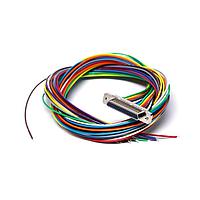 Glenair MWDM2L-37P-4K7-18B ສາຍ D-Sub MICRO D PREWIRED CON 37CNT PIN #24AWG