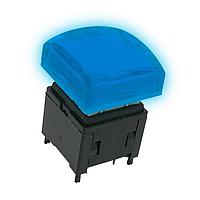 Well Buying PS011A-N11TBCUBX ສະຫຼຸບສະຫຼຸບ PUSH SW 100mA/12VDC ULTRA BLUE LED