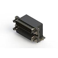 EDAC 663-025-364-033 ຕູ້ສະຫນອງ Dual Port D-Sub ມຸມຂວາ ຕູ້ສະຫນອງ Dual Port D-Sub