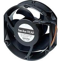 Sanyo Denki 9AD5701P5HT03 ພັດລົມ Axial EC Axial, 172x150x51mm ຮູບກົມ, 100-240VAC, Term, Tach/PWM