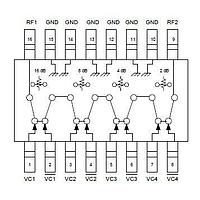 MACOM MAADSS0009TR-3000 ດິຈິຕອນ ອັດຕະນູເວີ DC-2GHz 4-Bit 2dB ຂັ້ນຕອນເຖິງ 30dB