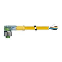 Murrelektronik 7000-12441-0151000 ຕົວເຊື່ອມ M12 ຍິງຜູ້ຍິງ 90 LED, PVC 5X0.34 ເຫຼືອງ, 10m