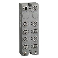 SCHNEIDER TM7BDM16A ຕູ້ເຊື່ອມຕໍ່ມິຕຣິກຮູບວົງກົມ IP67 EXP. BLOCK 16 DI/DO 24VDC/0.5A/M12