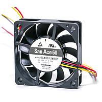 Sanyo Denki 9GA0612M7D01 ພັງລົມ Axial DC Axial, 60x60x15mm, 12VDC, ພະລັງງານຕ່ຳ, ຕົວຈັບລອກເກີດ