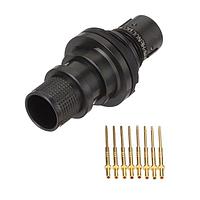 Amphenol Socapex UCOM10G+RCB ຮູບຮອງ Receptacles Receptacle Crimp ນິເກວດດຳ