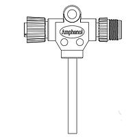 Amphenol LTW PS-040400-MF0-TSA02 ເສັ້ນສາຍເຊນເຊີ / ເສັ້ນສາຍອັກຊັວເຕີ M12P CONN MF CONN MF PIN