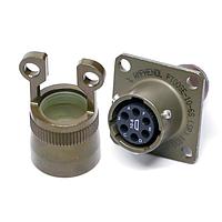 Amphenol Industrial PT00SE106SSR ປຸ່ມຮັບ 6P ຂະໜາດ 10 ການຕິດຕັ້ງຜິວກໜວດ REC MIL-DTL-26482