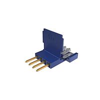 Amphenol FCI 66226-036LF ຕົວເຊື່ອມ Clincher™ Flex Connectors, Pin Assembly, ແຖວດຽວ, 4 ຕຳແໜ່ງ, 2.54mm (.100in) Pitch.