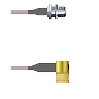 Amphenol Custom Cable Q-2503V000H084i ສາຍສັນຍານ RF N-SJB/SMB-RP G142 84I