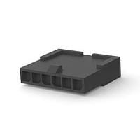 AMP Connectors - TE Connectivity 1445049-6 ປຸກຮາງ PLUG SINGLE F.H. 6P ຂອງຂຶ້ນອິດ