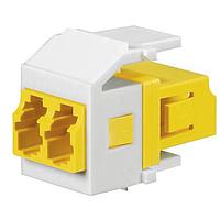 Panduit NKHDYLLCZEI ເຄັບເຕີເນັດ Ethernet / ເຄັບເຕີເນັດ Networking NK Keyed Duplex LC Adapt Module (D