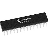 Microchip Technology AVR16DD28-E/SP MCUs 16KB, 2KB RAM, 28p, 24MHz, MVIO, 12b ADC, ZCD, DAC, 2xUART, SPI, TWI, ອຸນຫະພູມ Ext