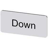 SIEMENS 3SU19000AC810DM0 ປ້າຍປ້າຍຊື່, ປ້າຍປ້າຍລົງຂໍ້ຄວາມ INSCR. LABEL, ເງິນ 12.5 X 27MM, ລົງ