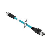Molex 1300480308 ເຄື່ອງສາຍ Ethernet / ເຄື່ອງສາຍເຄືອກຂ່າຍ MIC 4P M/MP ST/RJ45 D-CODED 20M