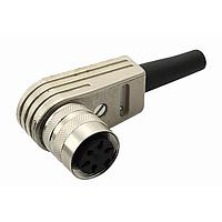 Amphenol Tuchel T 3301 058 ຂໍ້ຕໍ່ FEMALE R ANG CONN 4C ທອງ 4-6MM