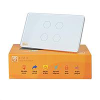Datic DTSW04T WiFi Datic 4 ປຸ່ມແຕະສະວິດ (White)
