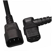 Orion Fans 26172-10-01 ການປະກອບສາຍພັນພະລັງງານພັນສາຍພັນ, 3 ສາຍນຳສົ່ງ, ບໍ່ມີການປົກຄຸມ, 16AWG, SJT, C-14, C-13 ມຸມຂວາ