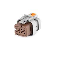 DEUTSCH - TE Connectivity 2320936-1 ກອງປະກອບ AS16 HT, ປລັກ, 8P, ການປິດຢ່າງລົດຫຼຸດ, ລະຫັດ A