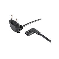 Same Sky (formerly CUI Devices) AC-R-C7-R-B EU ສາຍພະລັງ AC Power Cord AC Cord Europe RA, C7 ສໍາລັບພວງເຂົ້າ C8 inlet RA, HO3VVH2-F 0.75MM/2, 2M, ສີຟ້າ