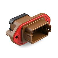 Amphenol SINE Systems AT04-12PD-PM14 ຮາວຊິ້ງ 12 ພິນ Rcp Pnl Mnt D SelfThread Bk Sl Cap