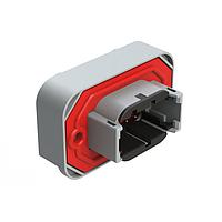 Amphenol SINE Systems ATM15-08PB-BM03 ຕົວເຊື່ອມຕໍ່ Str Flng Mnt PCB Rcp 8POS Gry Tin Cont B