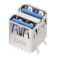 Molex 48409-0003 ຕົວເຊື່ອມ USB Type A USB 3.0 F/A Vert REC Stacked 15u'