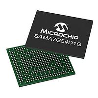 Microchip Technology SAMA7G54D1GT-I/4UB ມາຄຣໂປເຊັດເອັດ - MPU CORTEX-A7,MPU, 1Gbit DDR3,BGA,IND TEMP, T&R