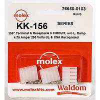 Molex 76650-0103 ຊຸດຕໍ່ຕໍ່ KK-156 Connector Kit Rec no rmp term 5Ckt