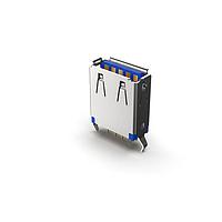 GCT (Global Connector Technology) USB1086-GF-B ຕົວເຊື່ອມ USB Type A USB A 3.0 Skt Vert High Life GF 14.9 mm H W/shell stk Tray