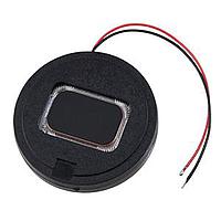 Same Sky (formerly CUI Devices) CES-2704-088L050B ລູກລາຍລະບົບປະກອບ, 27mm ຮອງຮູບວົງກົງ, 4.9mm ລຶບລຶບ, mylar, Nd-Fe-B, ມີກໍອງ, .8W, 8?, 850Hz, 50mm ມີສາຍນໍາອອກມີການເຊື່ອມຕໍ່