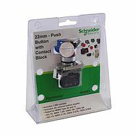 SCHNEIDER XB4AB1 ປຸ່ມກົດສະຫນອງ 22mm PB ມີບລອກການຕິດຕໍ່ + 6 ສີ
