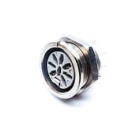 Deltron 650-0800 ຕູ້ສອກກິດ DIN SOCKET NICKEL 8 PIN