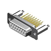 Molex / FCT 173109-0293 ຕົວເຊື່ອມ D-Sub - ຄວາມໜາແຮງມາດຕະຖານ FCT DSUB STR RCPT 9 PN W/SNAPIN