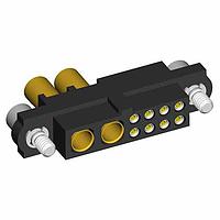 Harwin M80-4C10805F2-02-327-00-000 ຊຸດການເຊື່ອມຕໍ່ພາຍໃນບອດ Power to the Board 8+2 Pos. Female 24-28AWG+16AWG Cable Conn. Kit, Jackscrews