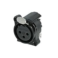 NEUTRIK NC3FBH1-B ປຸ່ມຮັບ 3P ຍິງ ຢູ່ຮະບູລະດັບຮອງ PCB ຕິດຕັ້ງຮອງ GND ໄປຫາ PIN